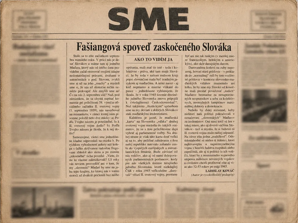 SME archív újságoldal